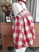 Blusa Maxi cuadros - Imagen 2