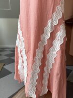 Vestido algodón tira bordada - Imagen 3