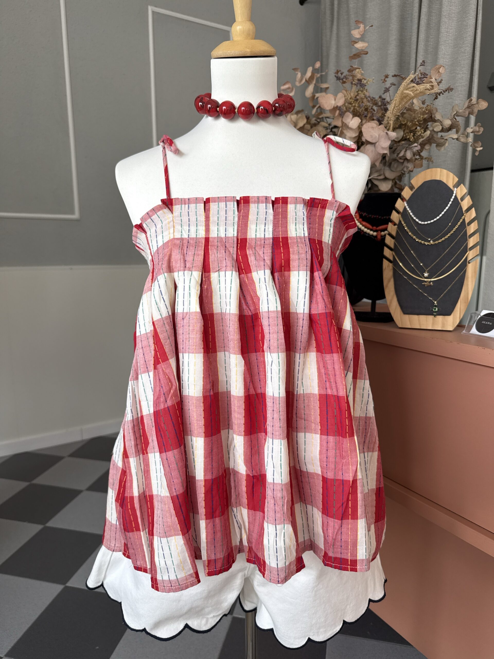 bbe87dfe-1457-45e3-8e61-cdc9956ce9ee-2631-000000977343e243_file Blusa Maxi cuadros - Imagen 1