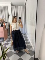 Vestido cuerpo combinado - Imagen 4