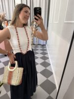 Vestido cuerpo combinado - Imagen 2