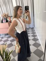 Vestido cuerpo combinado - Imagen 3