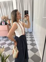 Vestido cuerpo combinado - Imagen 6