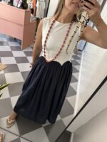 Vestido cuerpo combinado