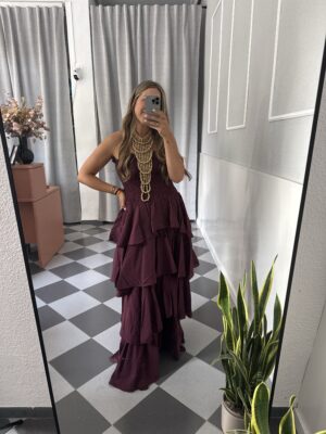 Vestido volantes