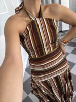 Vestido rayas y volantes - Imagen 3