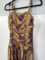 Vestido flores fruncido - Imagen 6