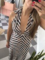 Vestido rayas palmeras - Imagen 2
