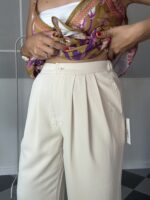 Pantalón pinzas crudo - Imagen 2