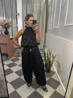 Pantalón globo negro