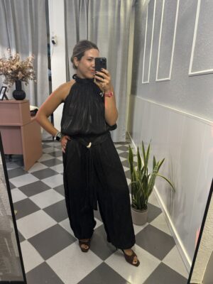 Pantalón globo negro