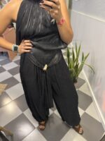 Pantalón globo negro - Imagen 3