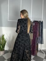 Vestido flores terciopelo - Imagen 2