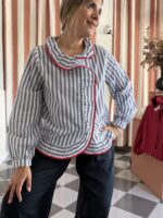 Camisa rayas cruzada