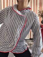 Camisa rayas cruzada - Imagen 2