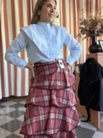 Falda cuadros y volantes - Imagen 2