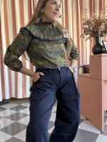 Blusa verde cuello - Imagen 2