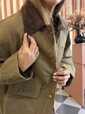 Abrigo tipo barbour